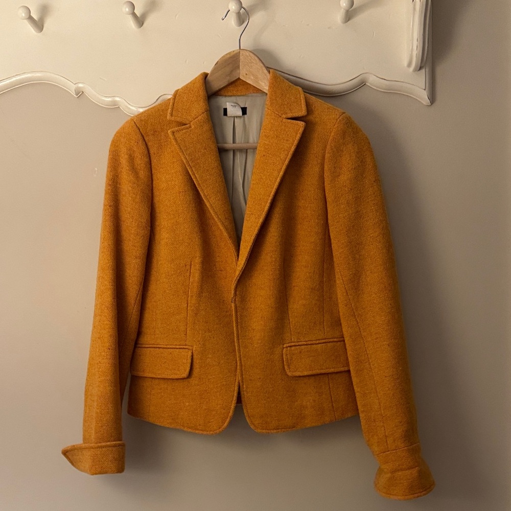 J. Crew Mustard Blazer Jacket